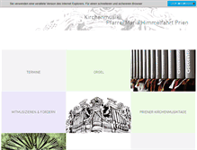 Tablet Screenshot of kirchenmusik-prien.de